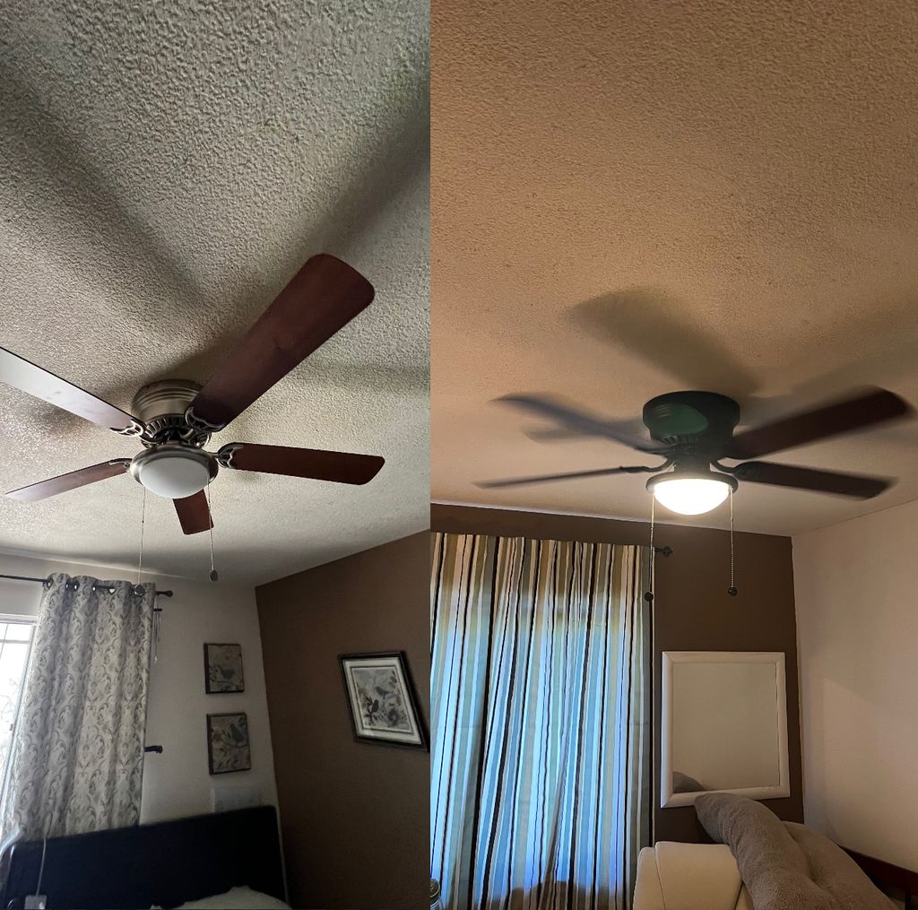 Ceiling fan install!