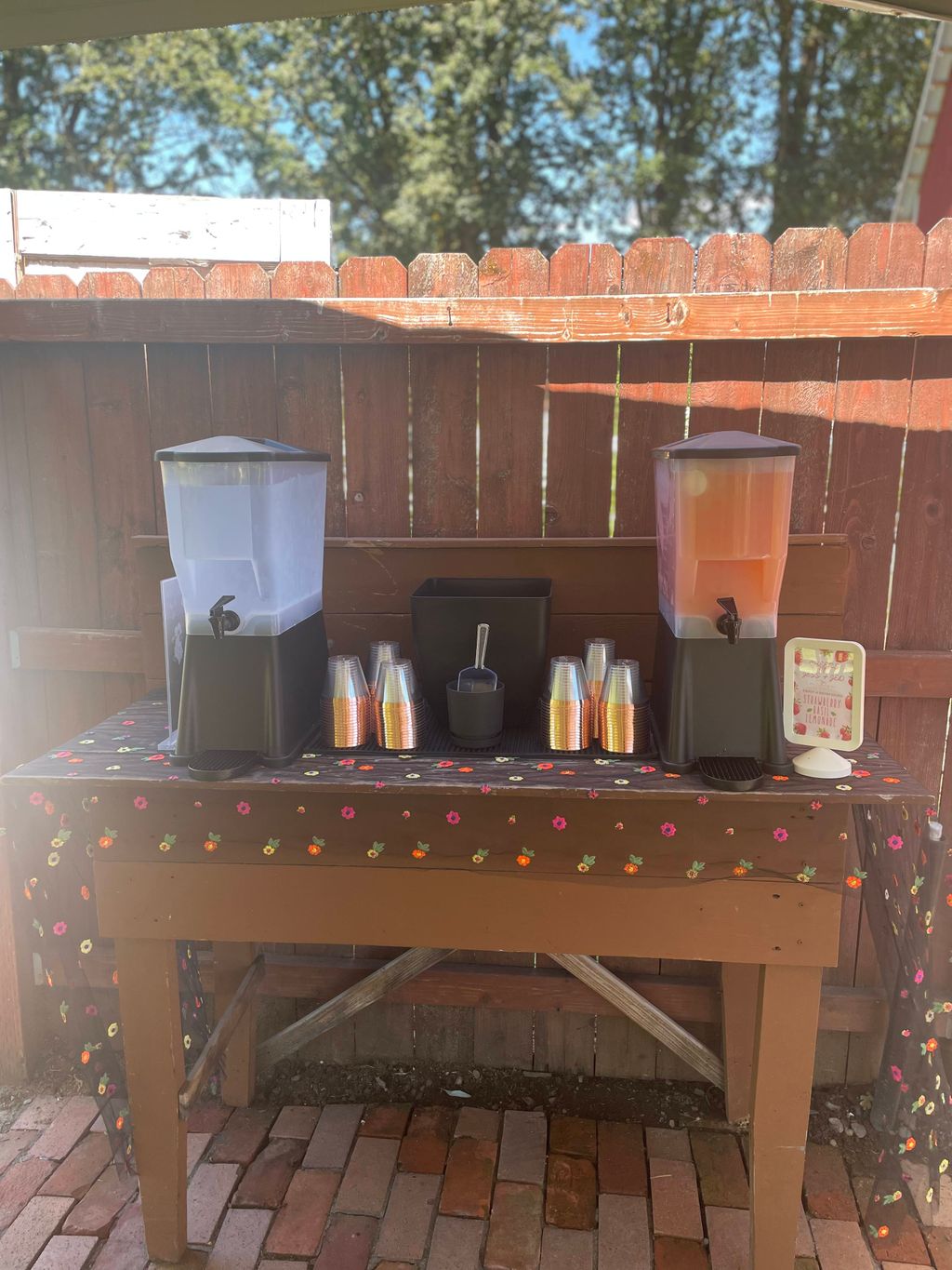 Ice Water & Lemonade Station