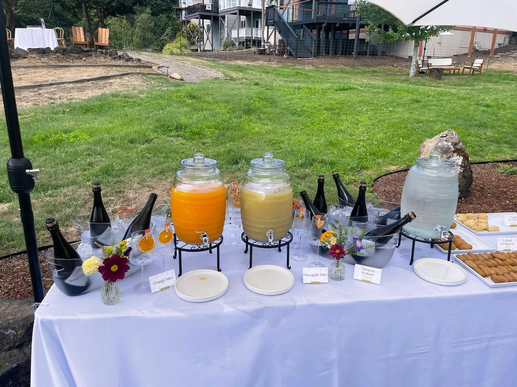 Mimosa Station with Fresh-Squeezed Juice