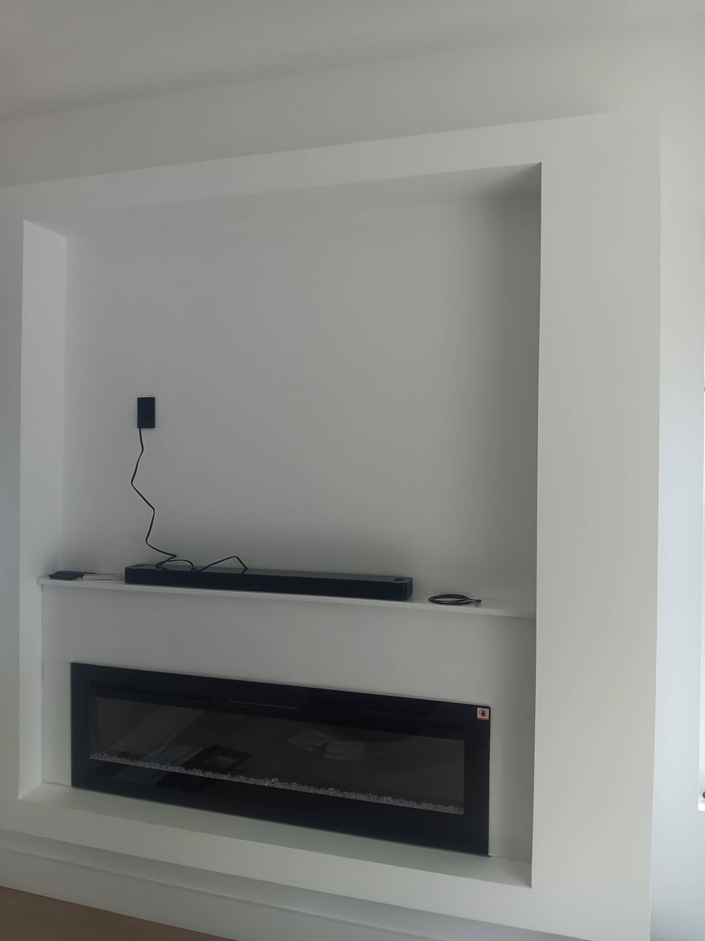 Before Hanging 77" TV