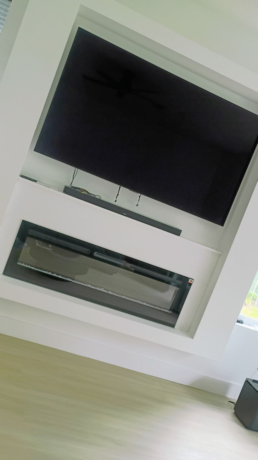 After 77" T.V hang 