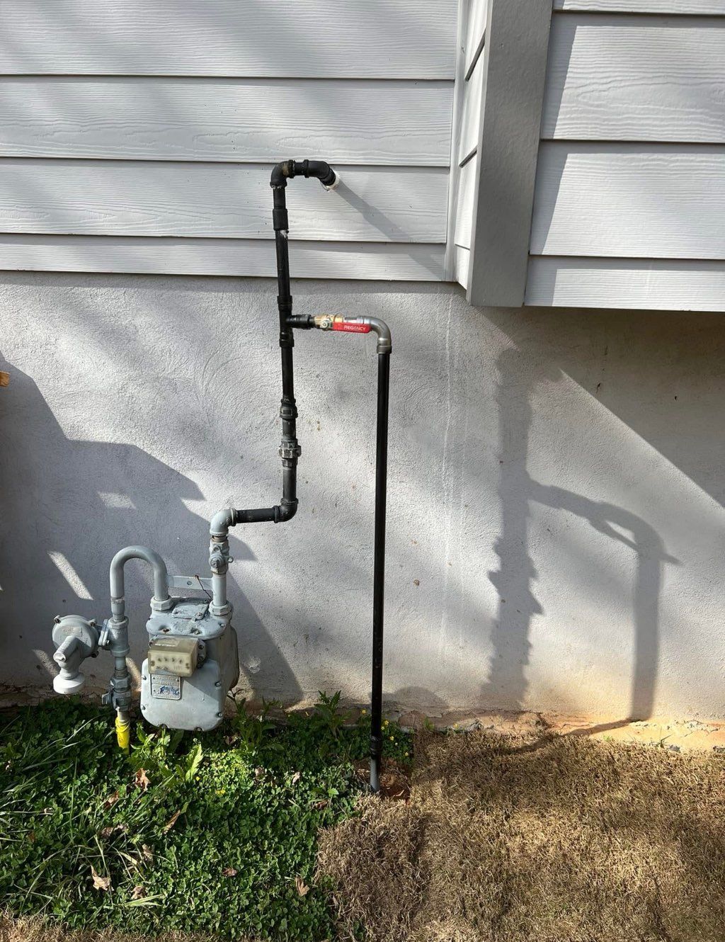 Gas line for a pool heater for one of our favorite