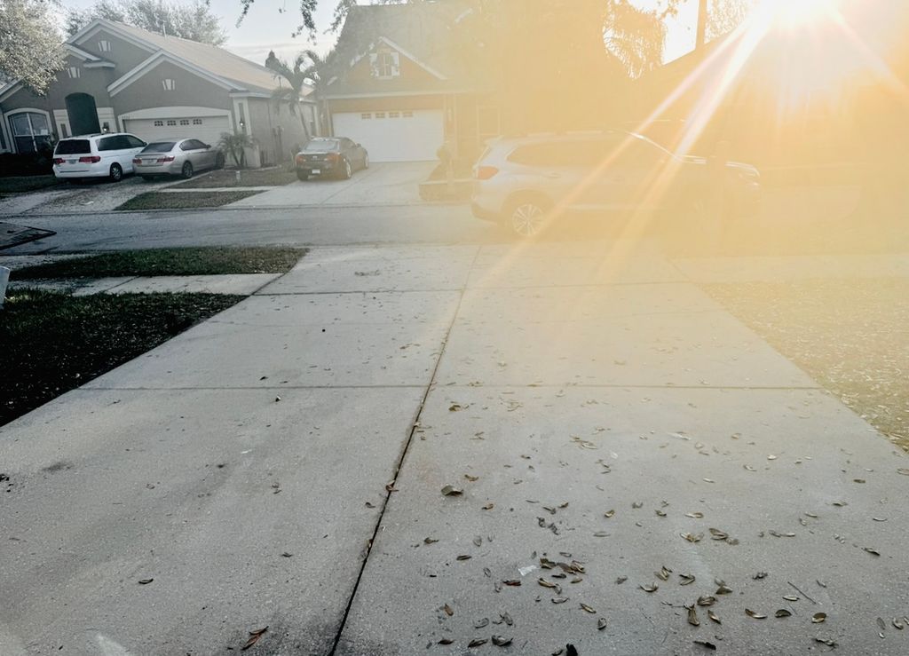 Completed driveway