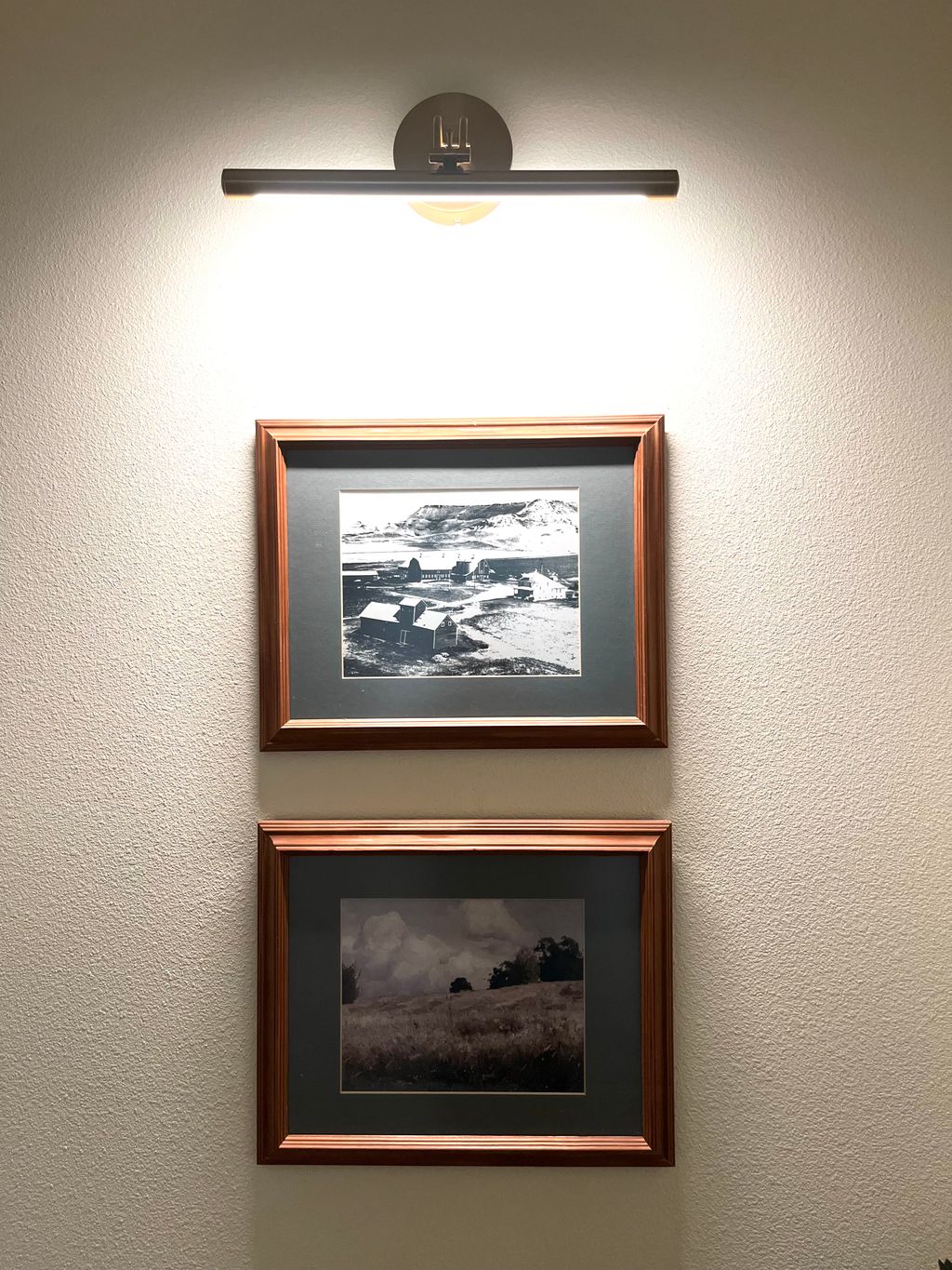 Art lighting highlighting a customers style