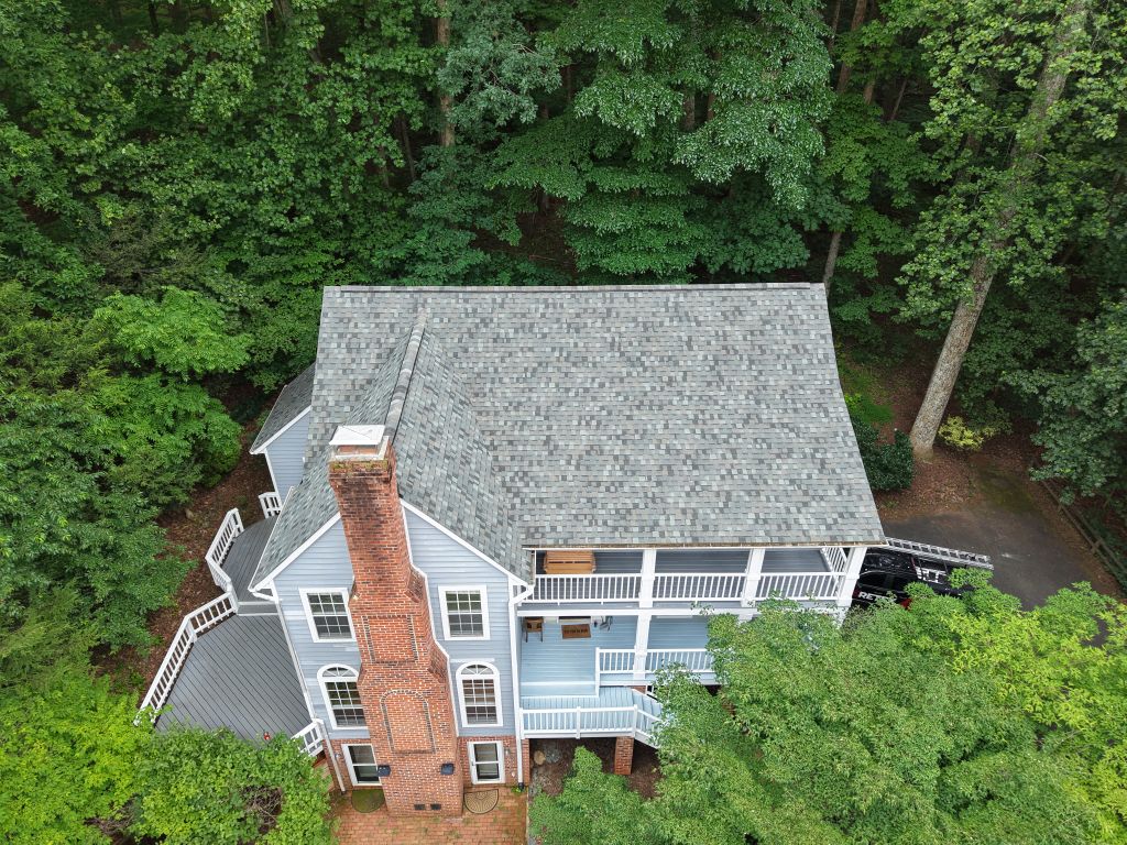 Roof replacement in Charlottesville, VA 22911.