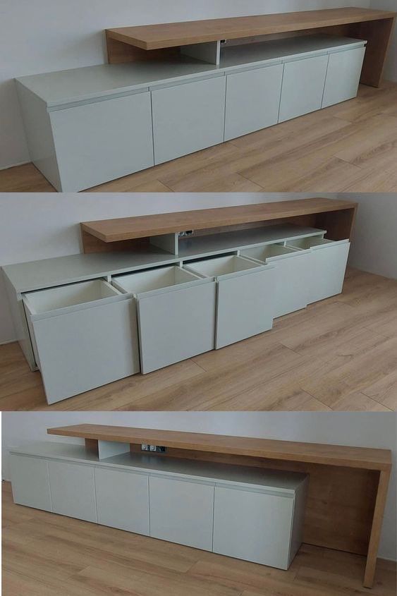 Assembled and installed a custom cabinet with soft
