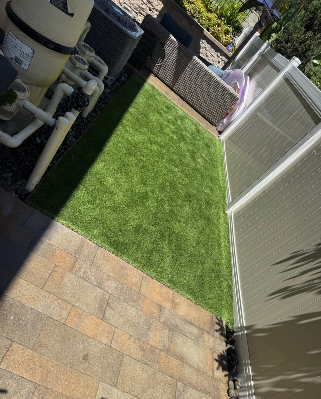 Artificial turf installation 