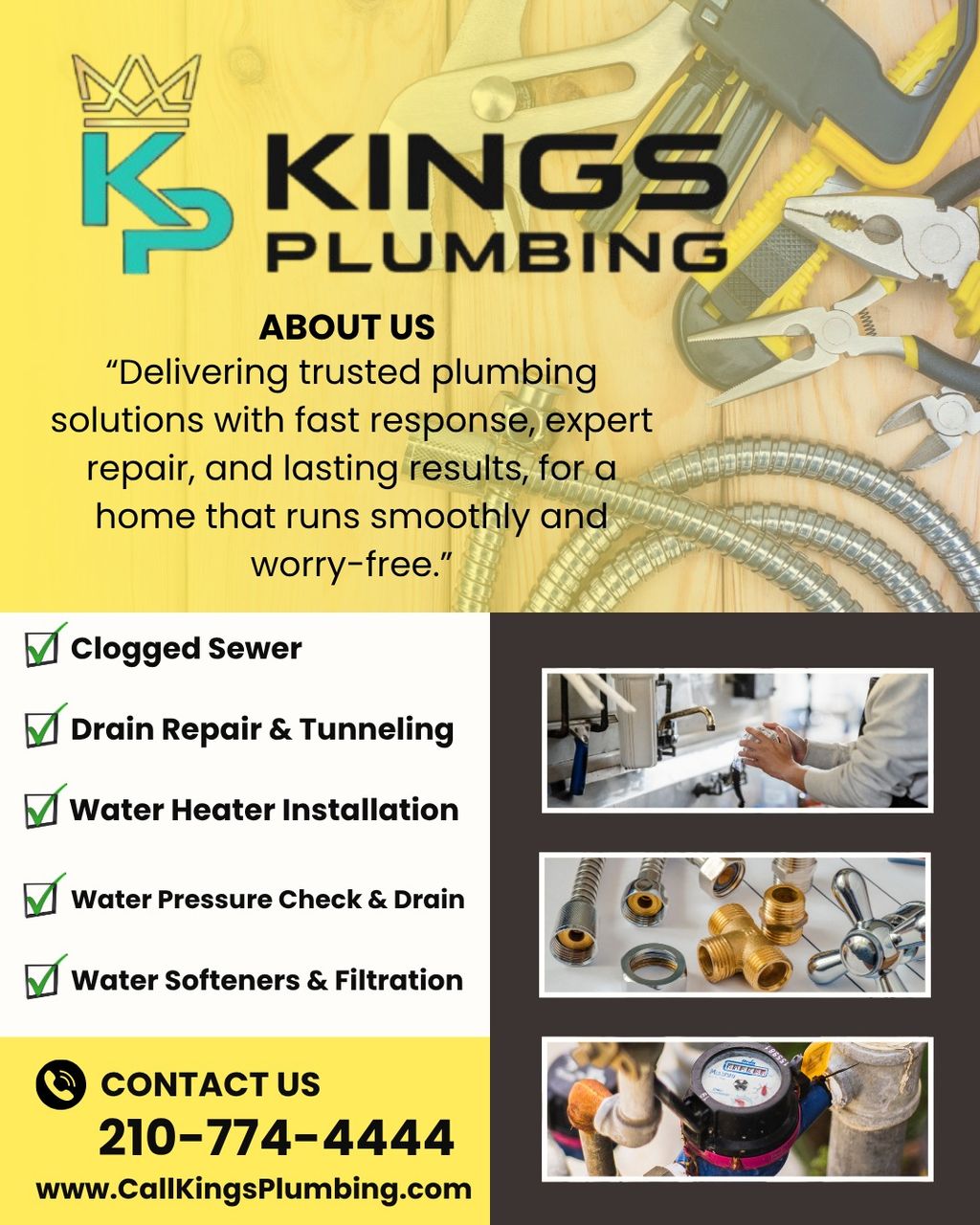 From leaks to clean peaks — King’s Plumbing has yo