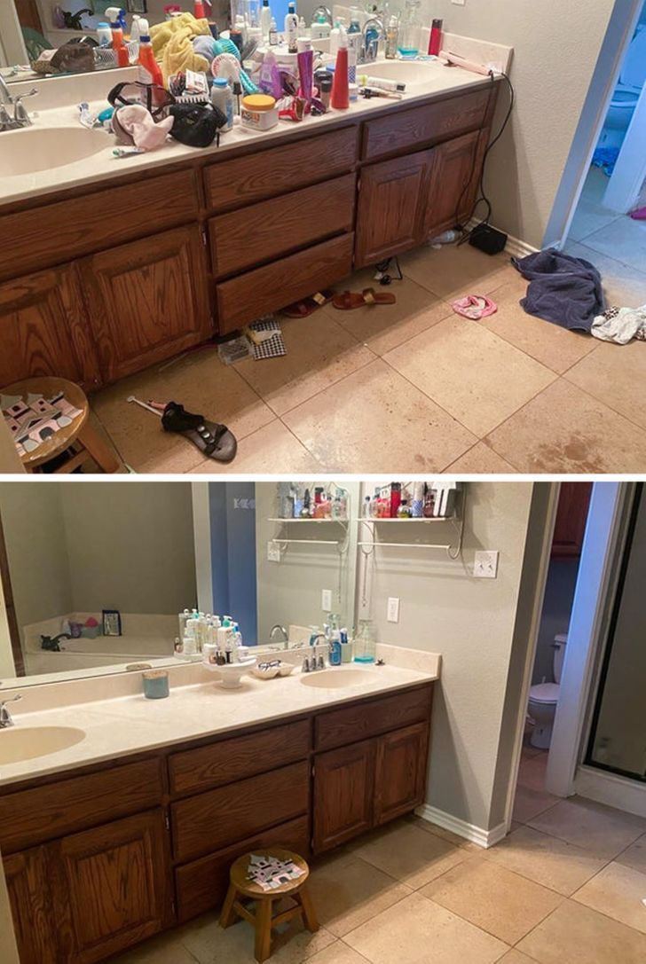 Before & After – Bathroom Cleaning Disinfected, de