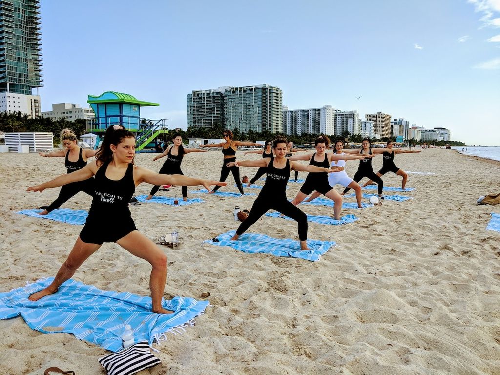 Bachelorette Yoga Miami Beach