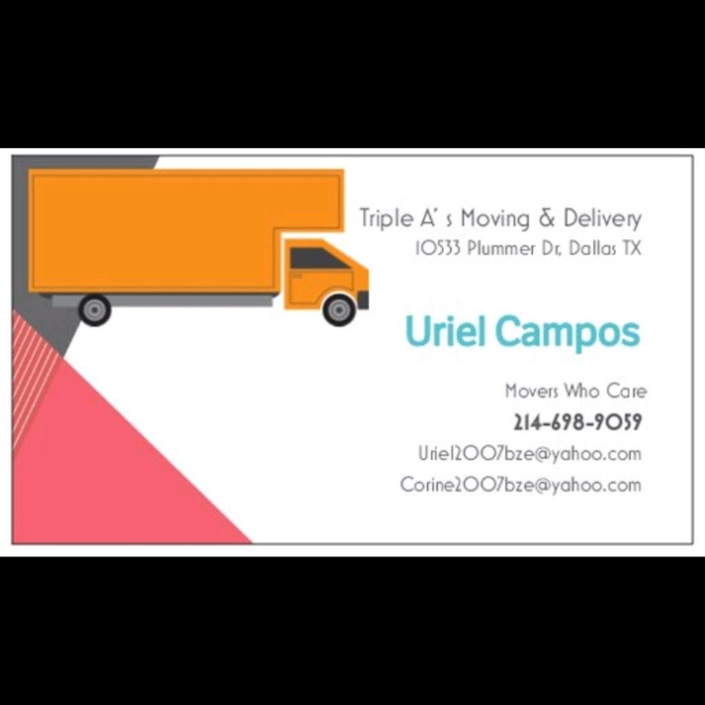 Triple A's Moving & Delivery.
