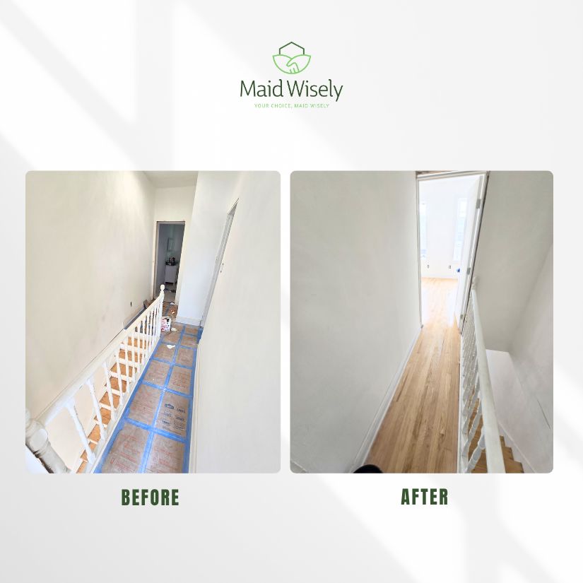 Fresh floors, clean rails, and a hallway that welc