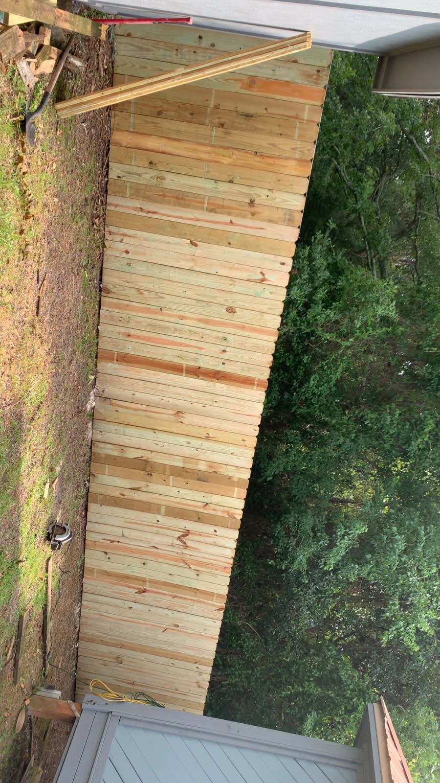 new fence installed and old fence removal/hauled 