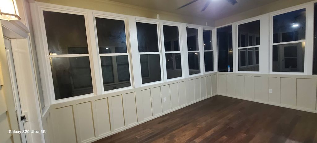 after completion of sunroom