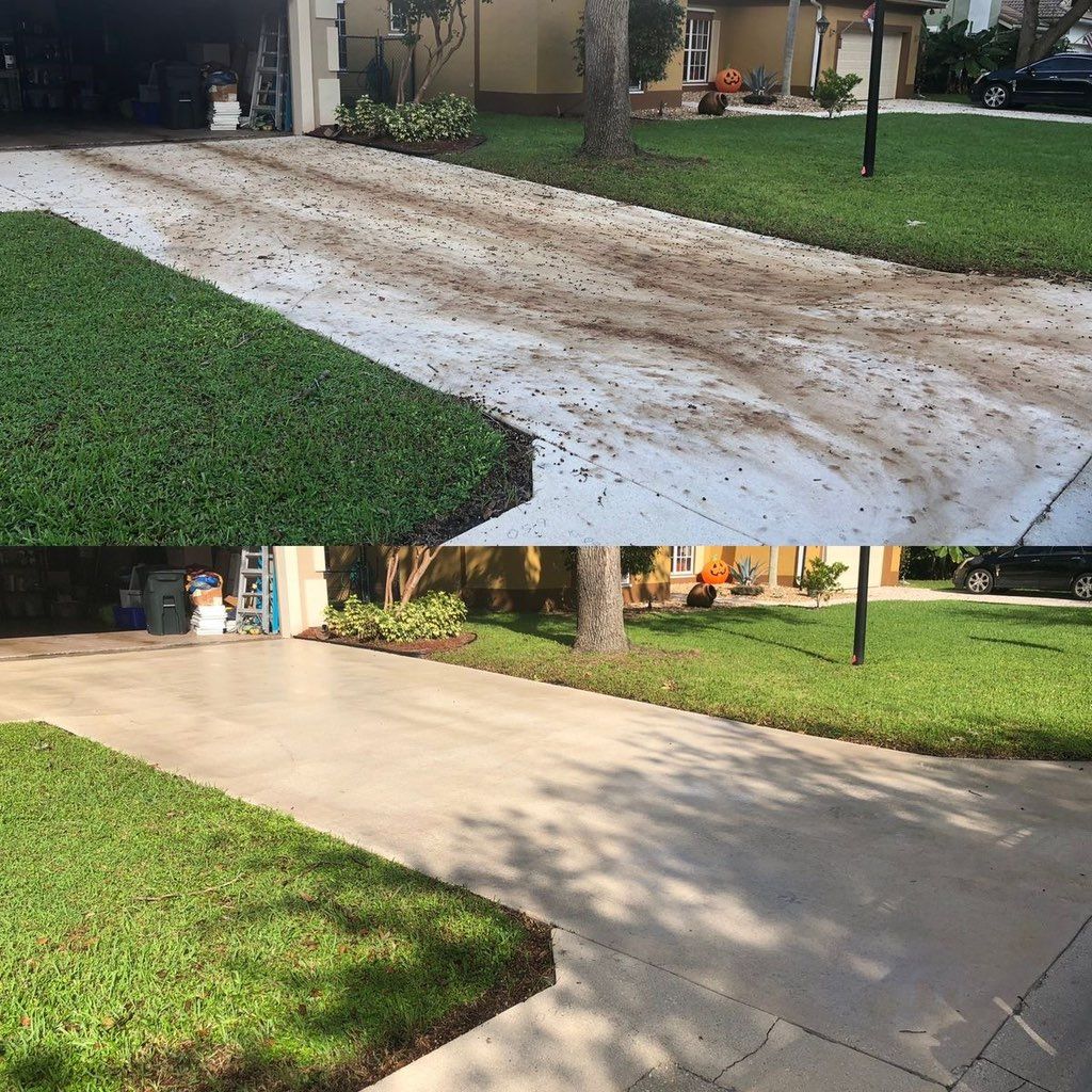Left this driveway looking brand new and spotless 