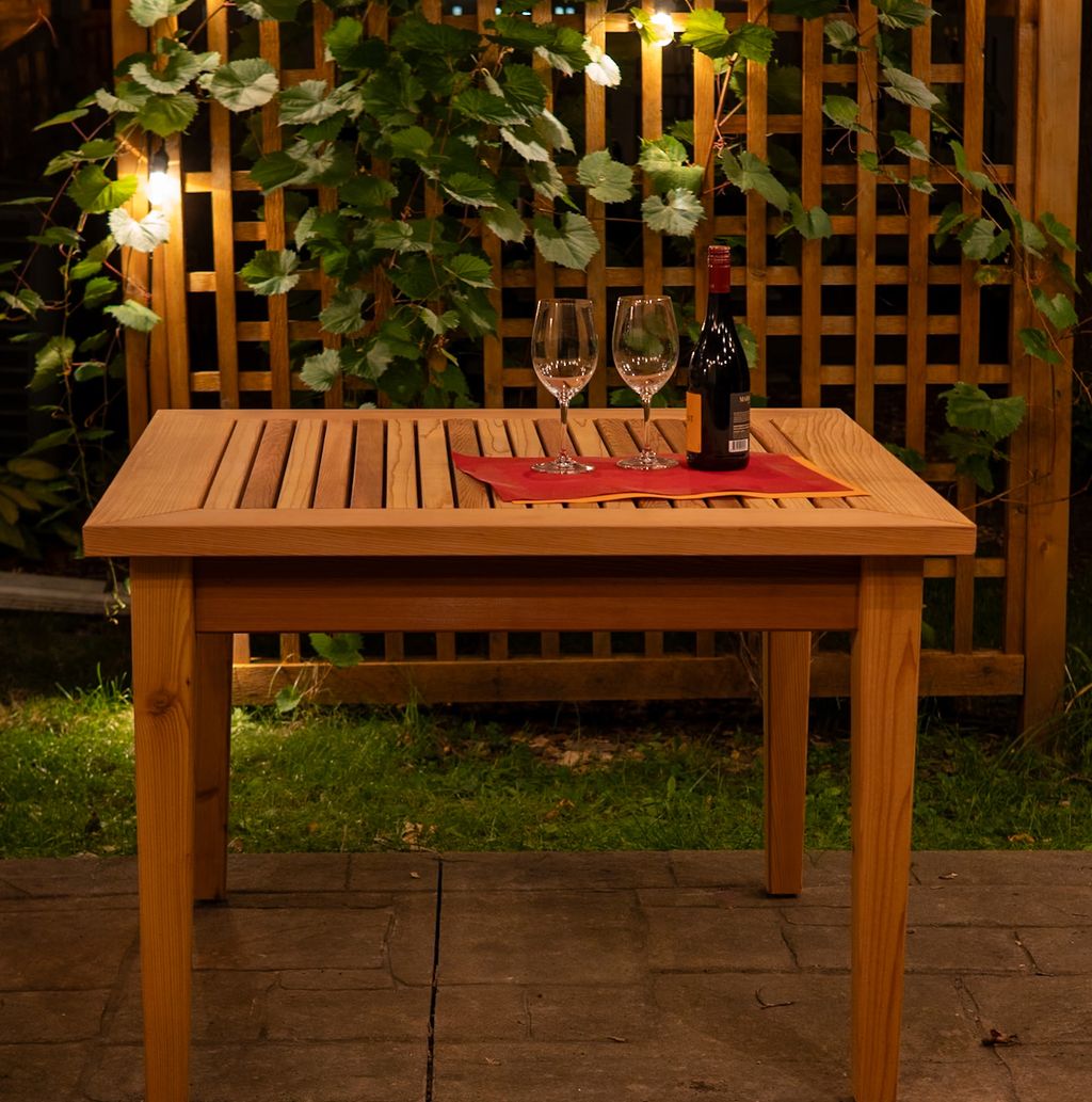 Outdoor dining table
