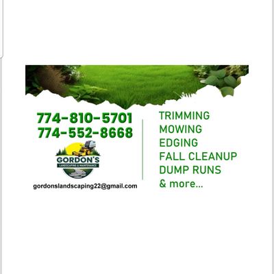 Avatar for Gordon's landscaping and maintenance