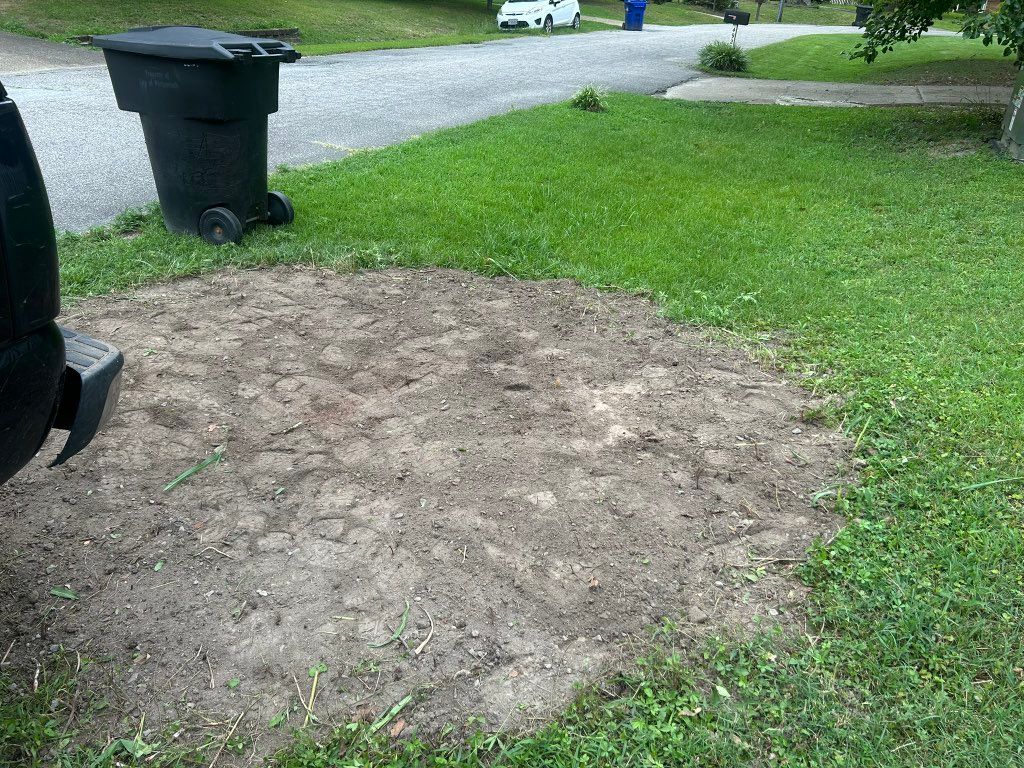 Dirt pile removed and leveled 