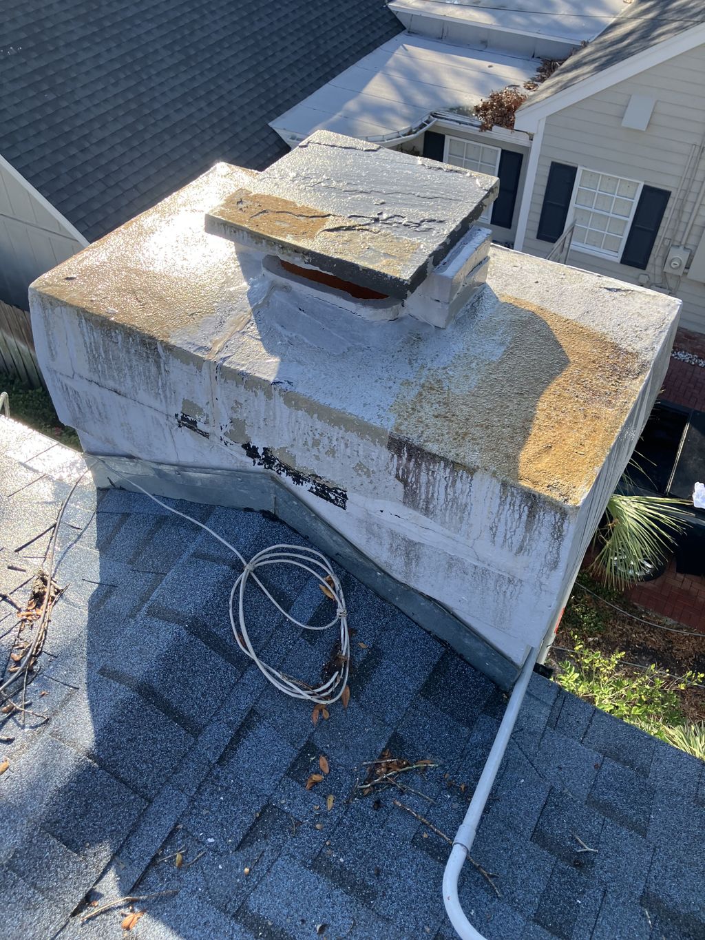 Chimney repair and weatherproofing