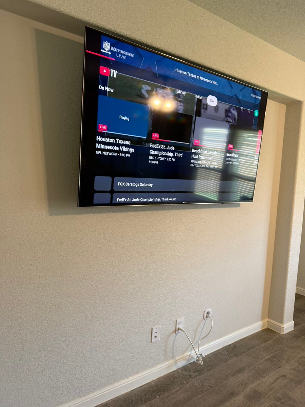 86 inch full motion mount hidden wires