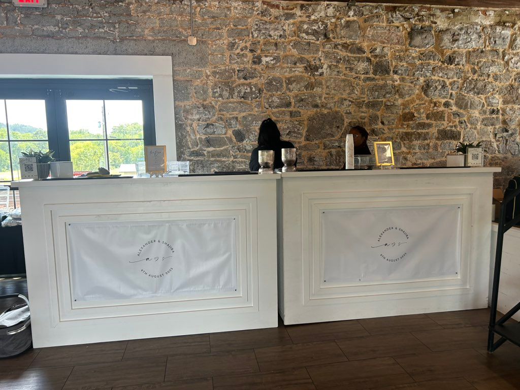Double Bar Setup for large weddings 