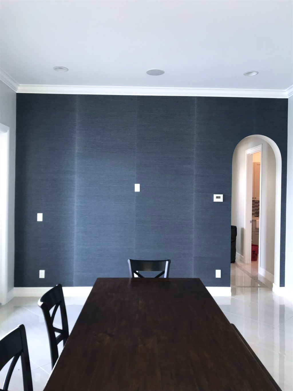 blue grasscloth by phillip jefferies