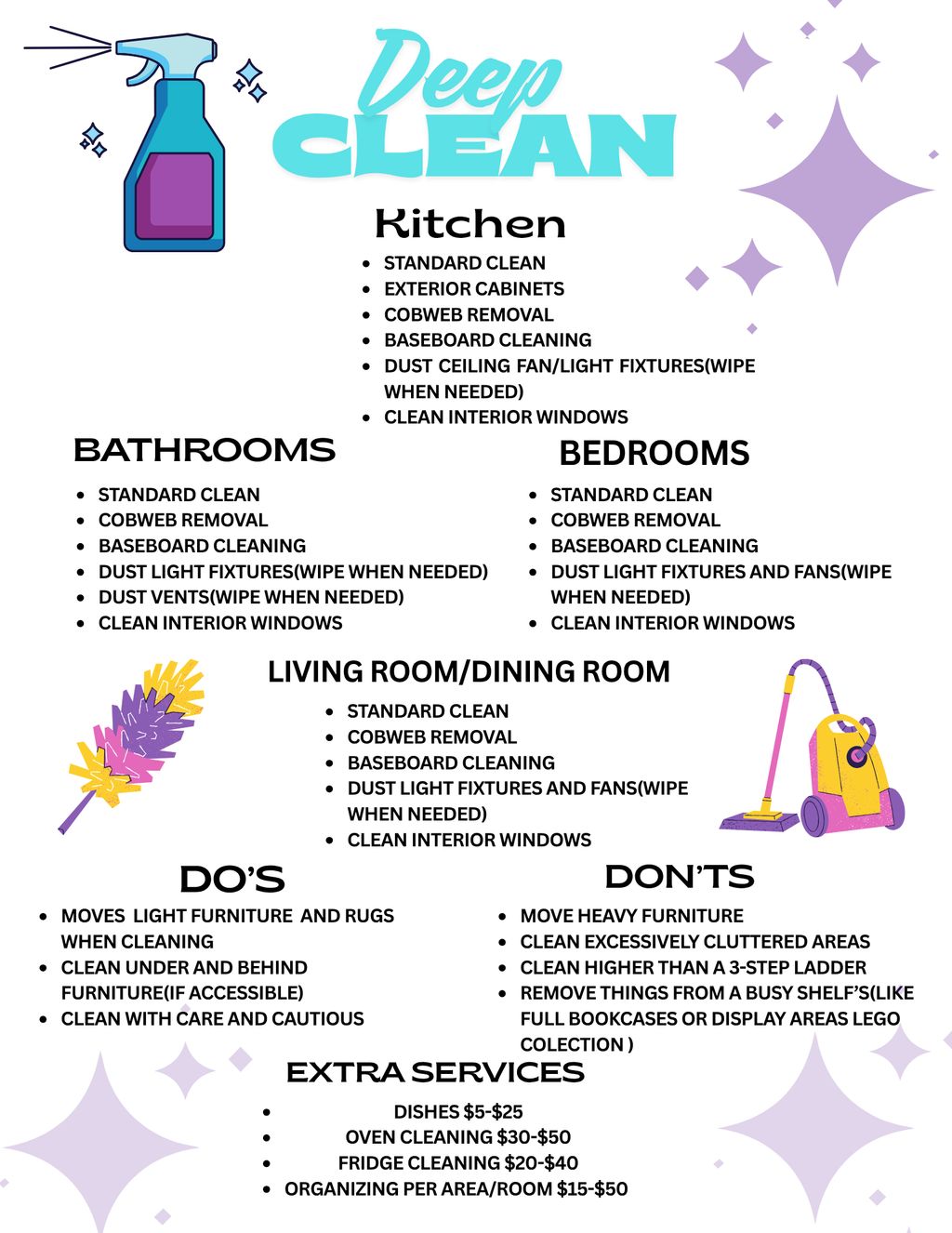 Deep cleaning