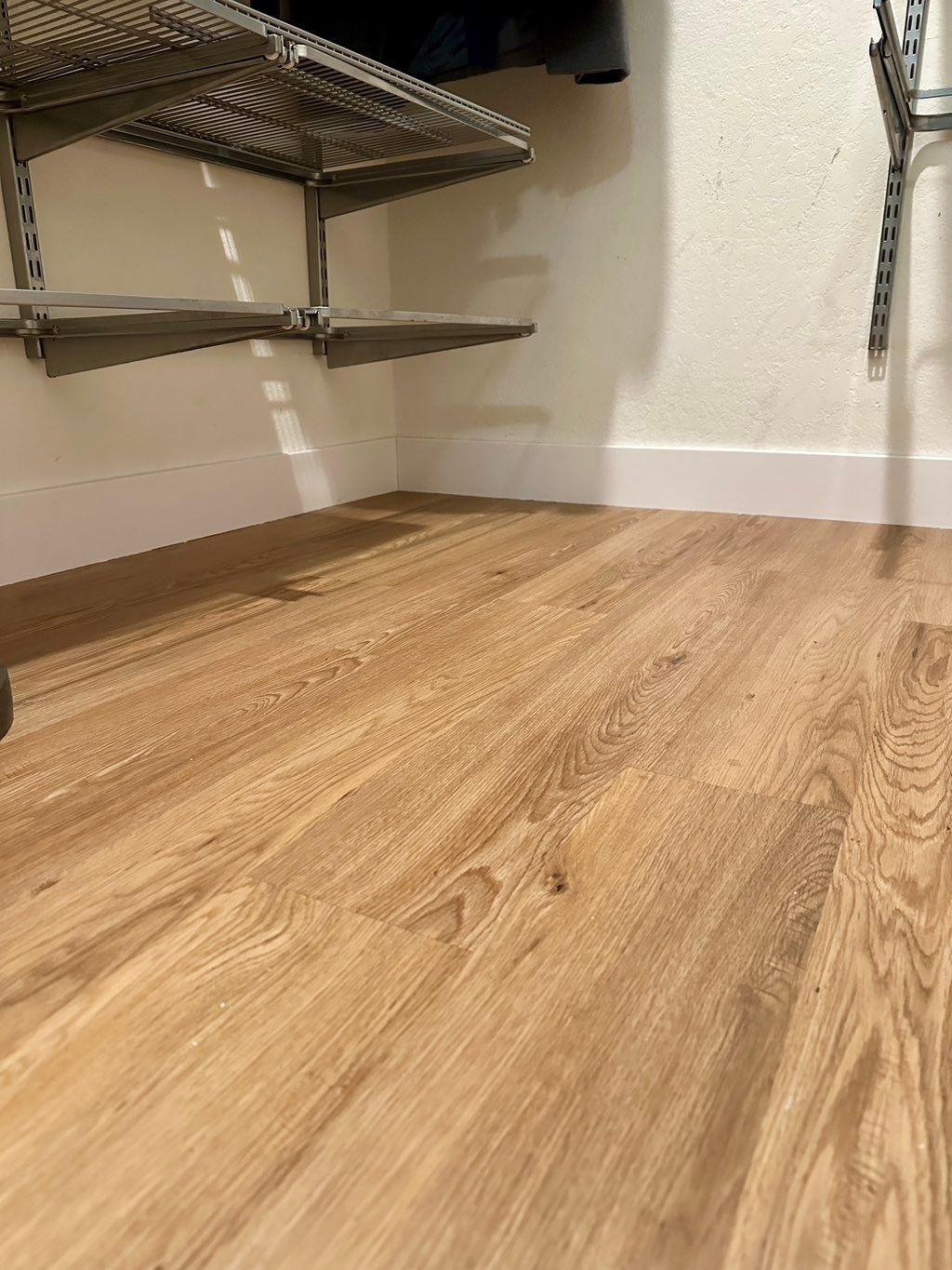 baseboard installed and painted 