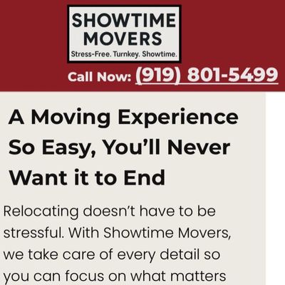 Avatar for Showtime Movers of Raleigh