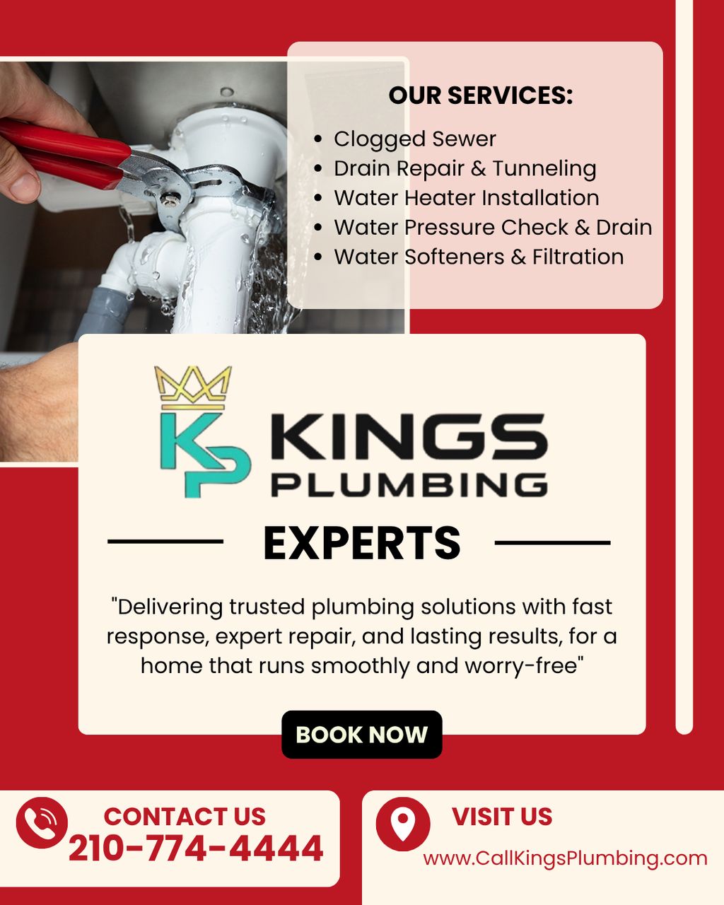 💧 Need a Plumbing Fix Fast? Trust Kings Plumbing E