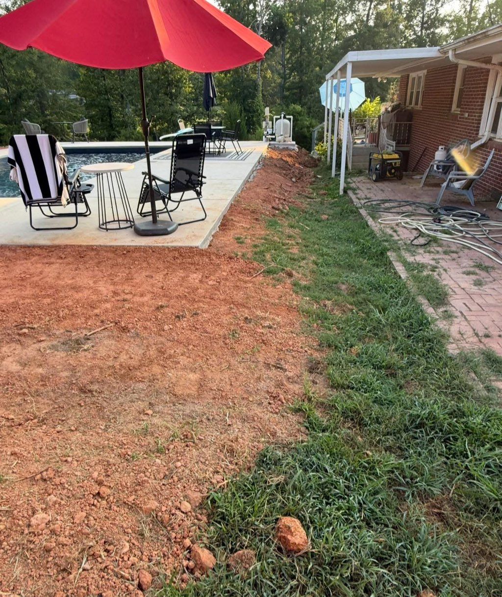 Before sod installation 