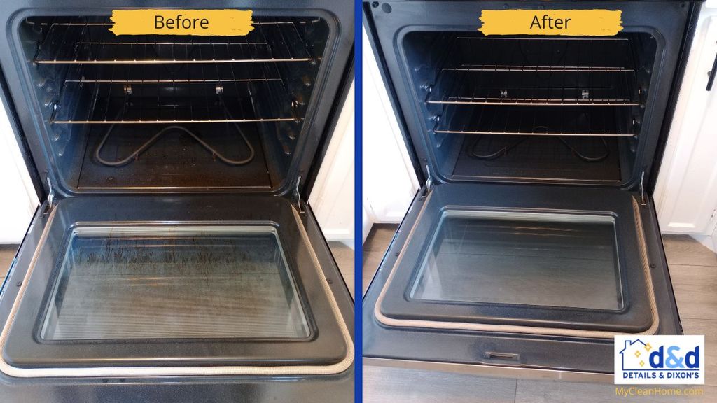 House Cleaning: Oven - Before & After