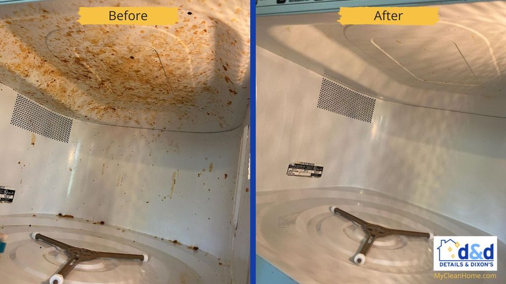 House Cleaning: Microwave - Before & After