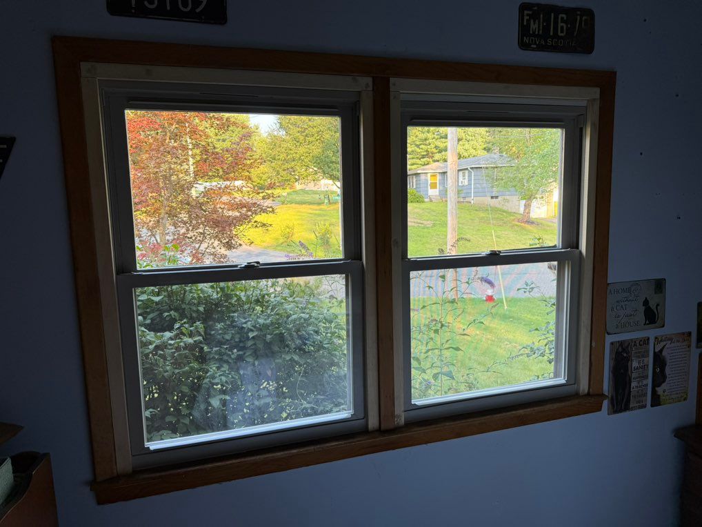 Window replace and added thicker trim per customer