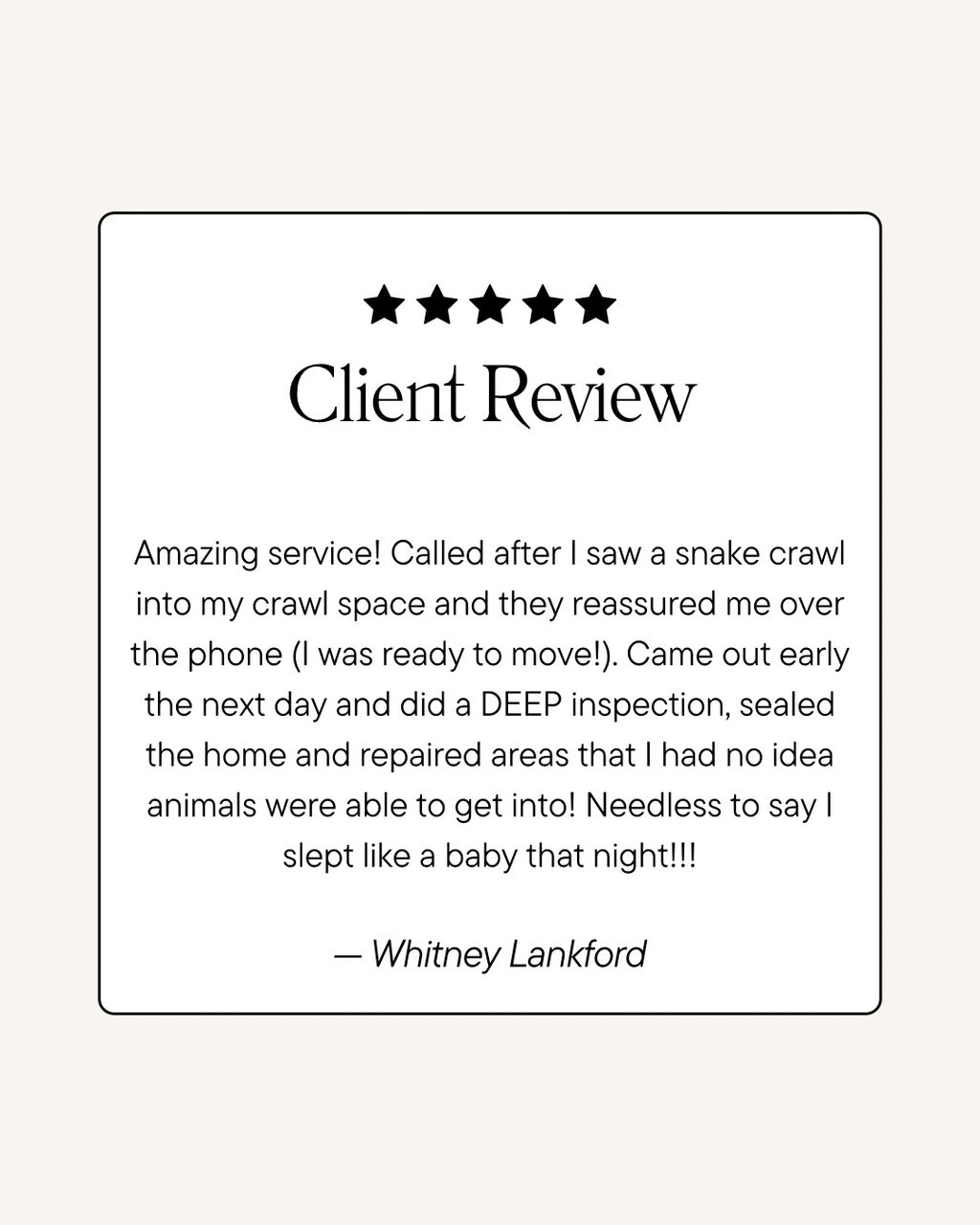 review