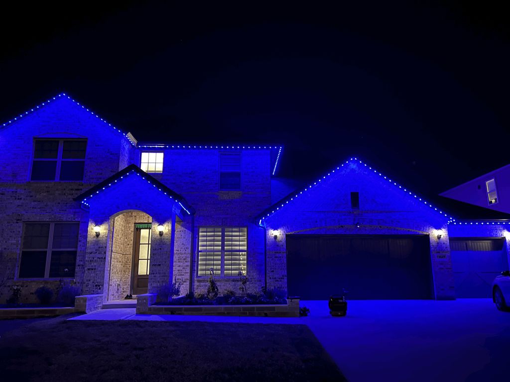 Result of permanent channel LED lights