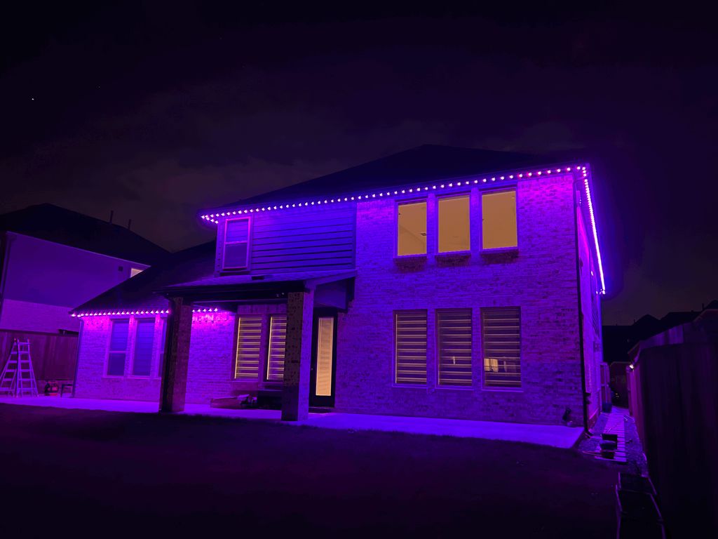 Result of permanent channel LED lights