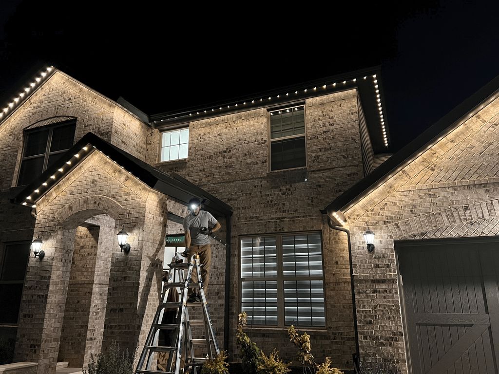 Installation of permanent channel LED lights