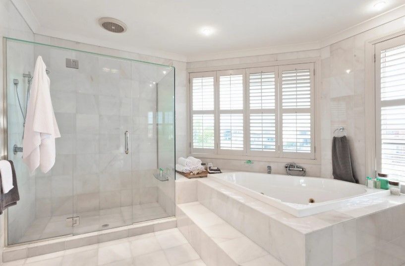 From tiles to glass, we make every bathroom sparkl