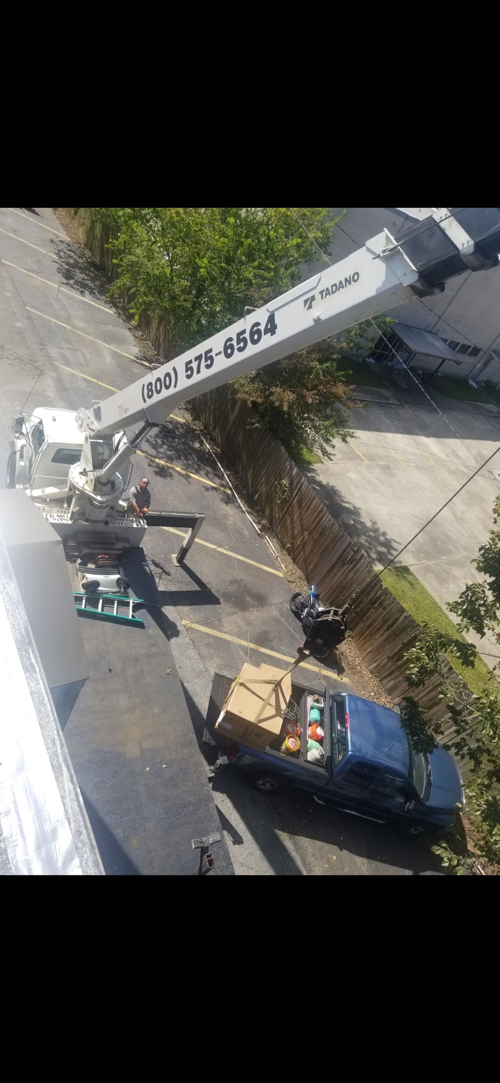 Rooftop Condenser changeout.