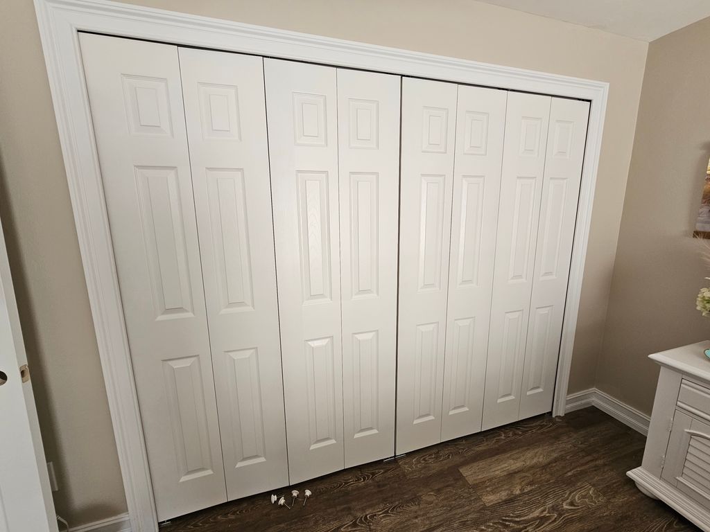I can install as many bifold doors you closet need