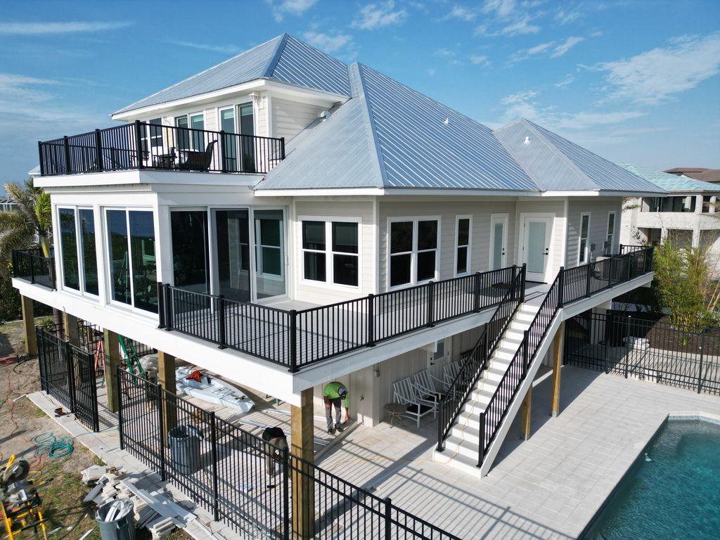New deck build with railing 