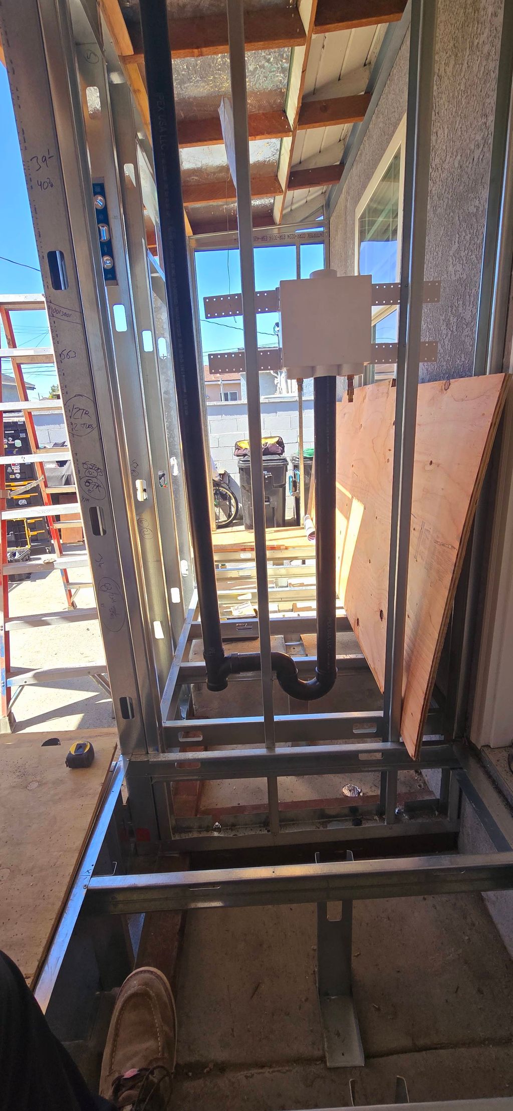 new laundry line With gas and water
