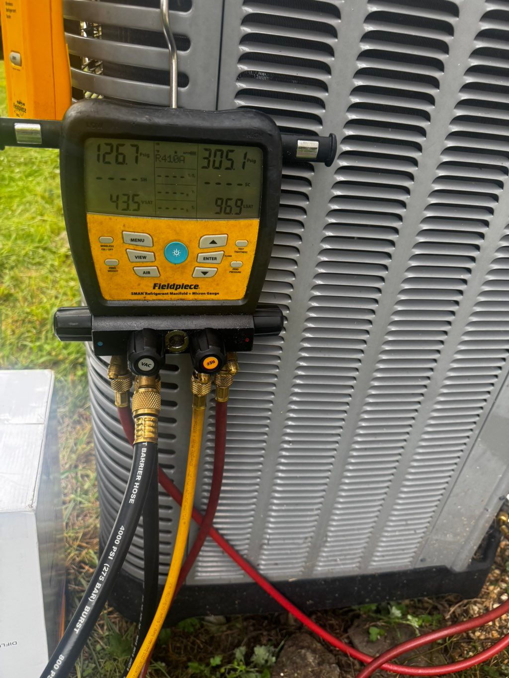 Refrigerant Pressure readings after leak repair