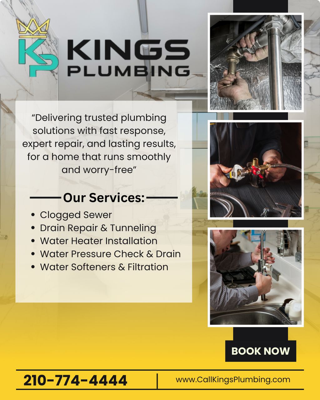 At Kings Plumbing, we deliver trusted plumbing sol