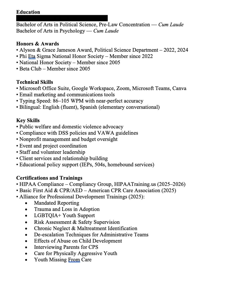 Projects and media