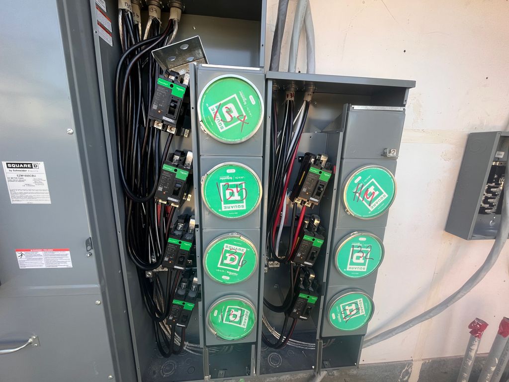 Finished meter stack.