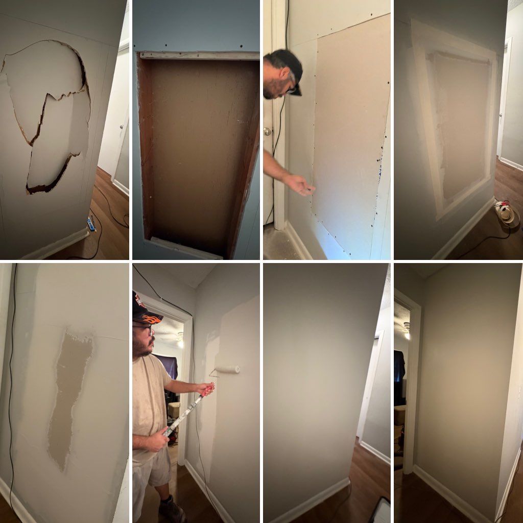 Drywall repair + paint touch-up = seamless finish