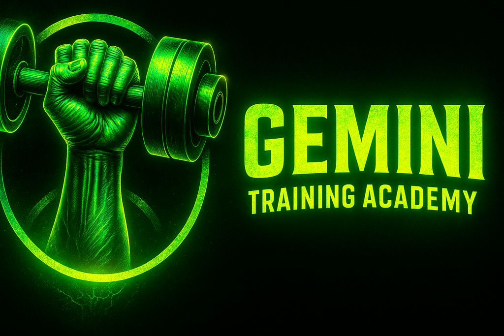 Gemini Training Academy (Green letters)
