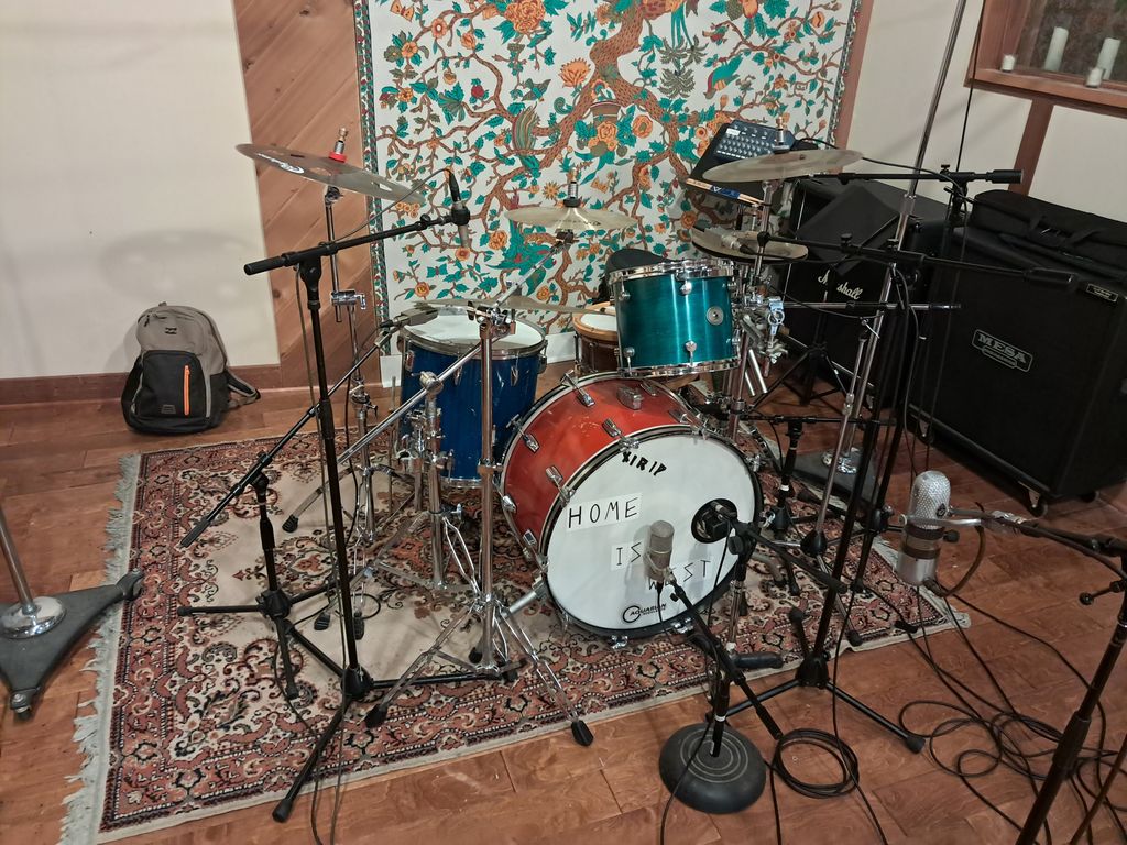 Drumming in the studio
